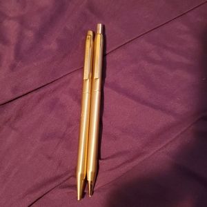 Centennial gold plated pen and mechanical pencil